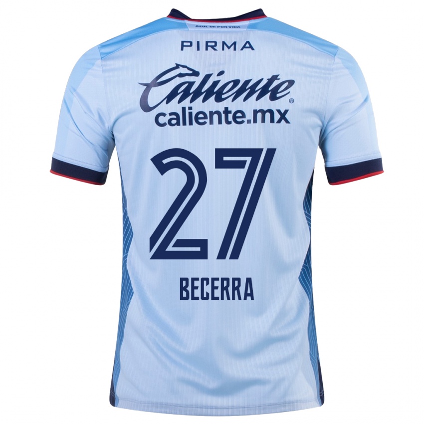 ילדים Ana Becerra #27 שמים כחולים הרחק ג'רזי 2023/24 חולצה קצרה