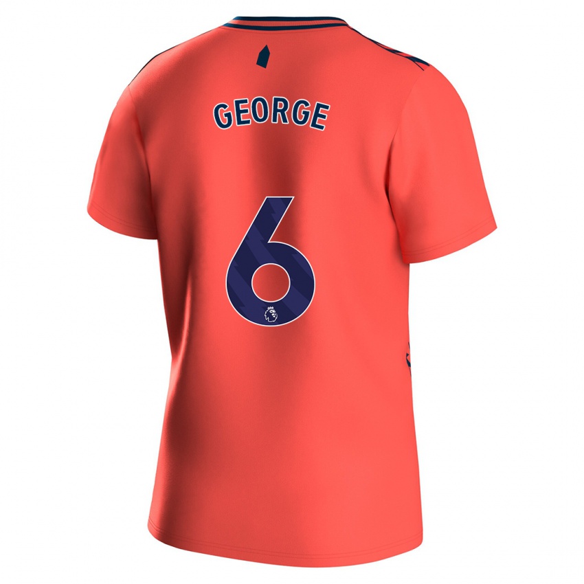 גברים גבריאל ג'ורג' #6 אלמוג הרחק ג'רזי 2023/24 חולצה קצרה