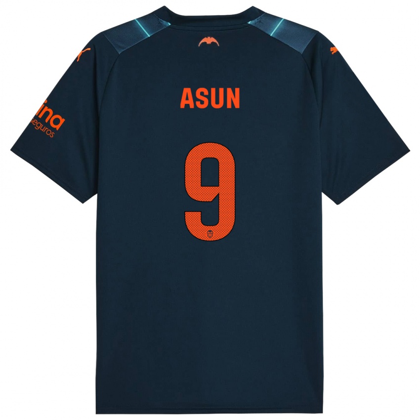 גברים Asun #9 כחול ימי הרחק ג'רזי 2023/24 חולצה קצרה