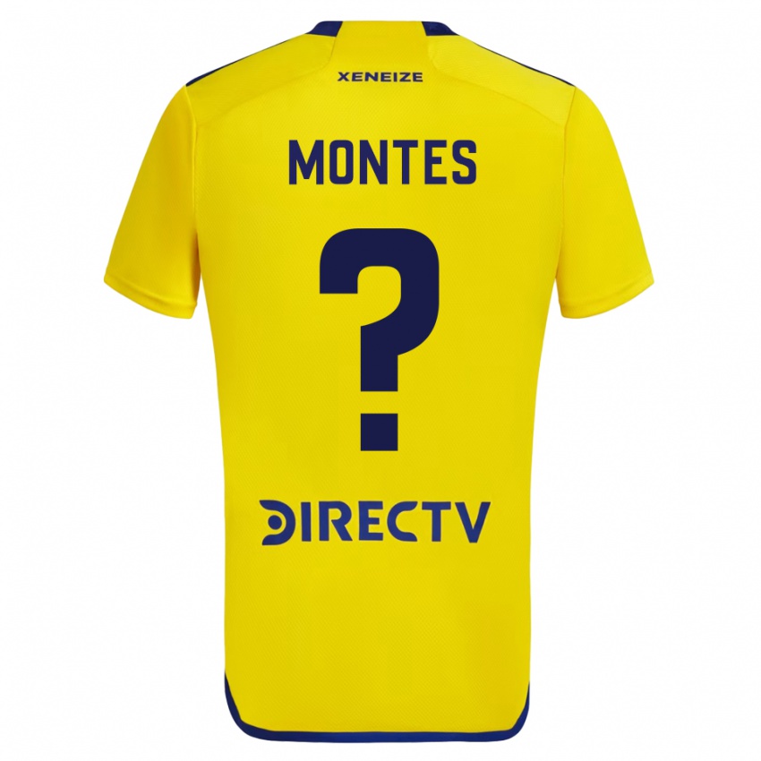 נשים Rodrigo Montes #0 צהוב הרחק ג'רזי 2023/24 חולצה קצרה