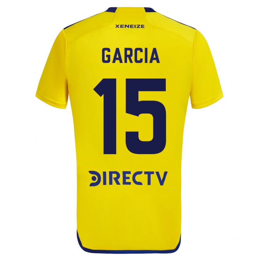 נשים Ramiro Garcia #15 צהוב הרחק ג'רזי 2023/24 חולצה קצרה
