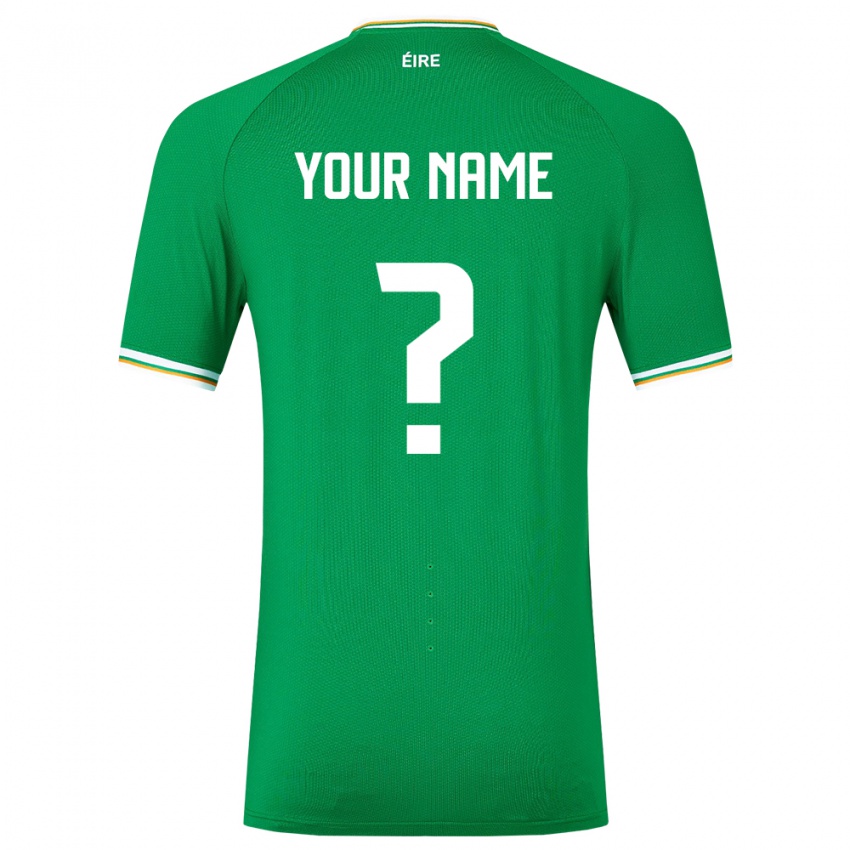 ילדים אירלנד השם שלך #0 ירוק ג'רזי ביתית 24-26 חולצה קצרה