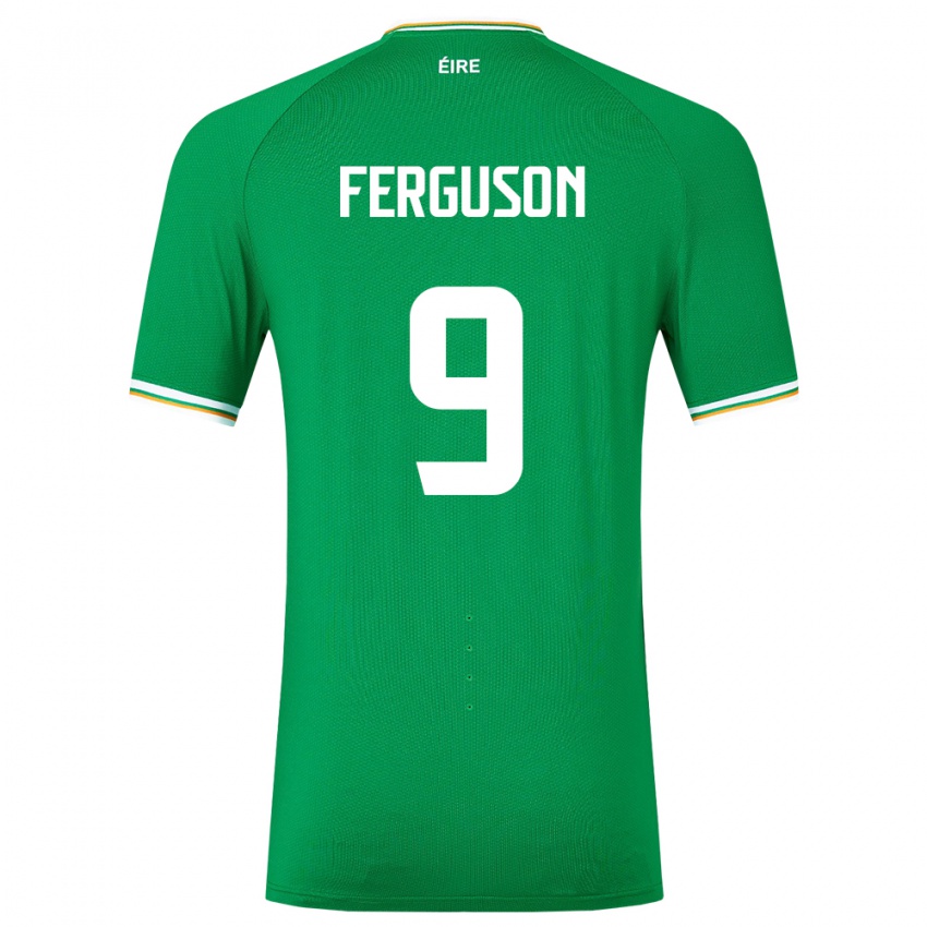 ילדים אירלנד איוואן פרגוסון #9 ירוק ג'רזי ביתית 24-26 חולצה קצרה