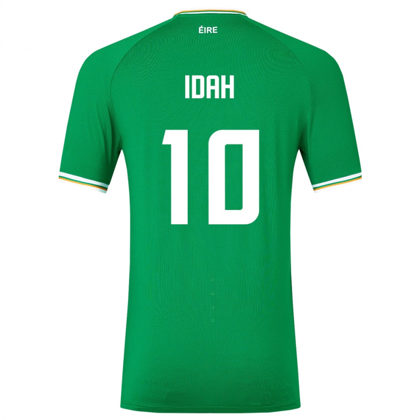 ילדים אירלנד אדם אידה #10 ירוק ג'רזי ביתית 24-26 חולצה קצרה