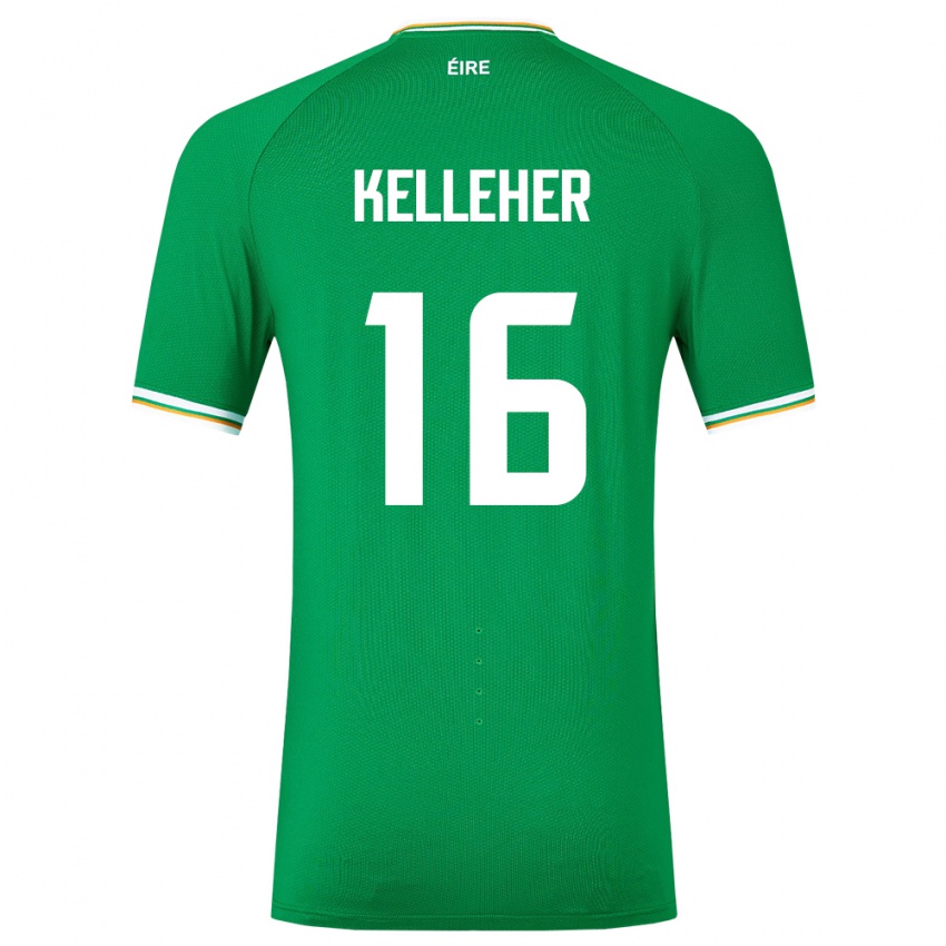 ילדים אירלנד קאוימהין קלהר #16 ירוק ג'רזי ביתית 24-26 חולצה קצרה