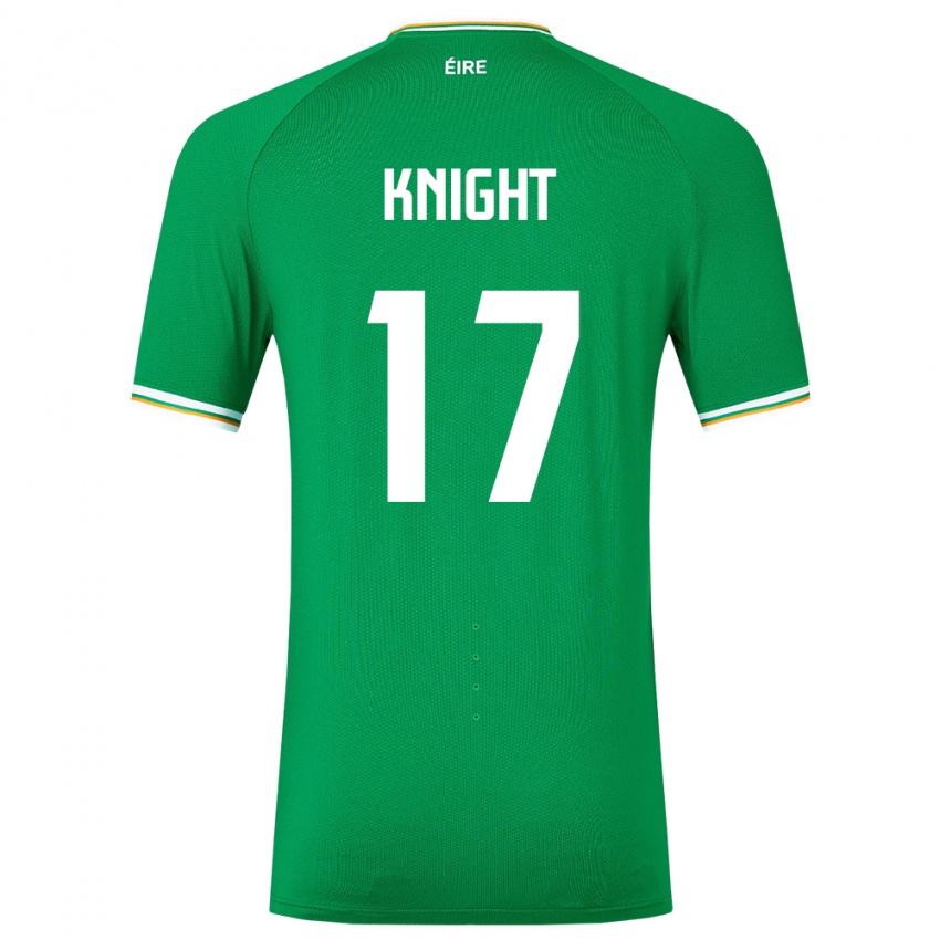 ילדים אירלנד ג'ייסון נייט #17 ירוק ג'רזי ביתית 24-26 חולצה קצרה