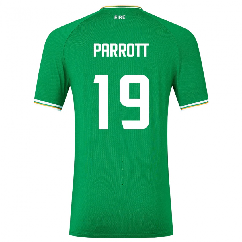 ילדים אירלנד טרוי פארוט #19 ירוק ג'רזי ביתית 24-26 חולצה קצרה