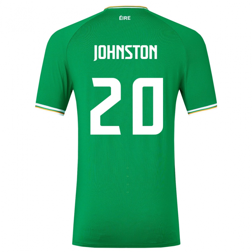 ילדים אירלנד מייקל ג'ונסטון #20 ירוק ג'רזי ביתית 24-26 חולצה קצרה