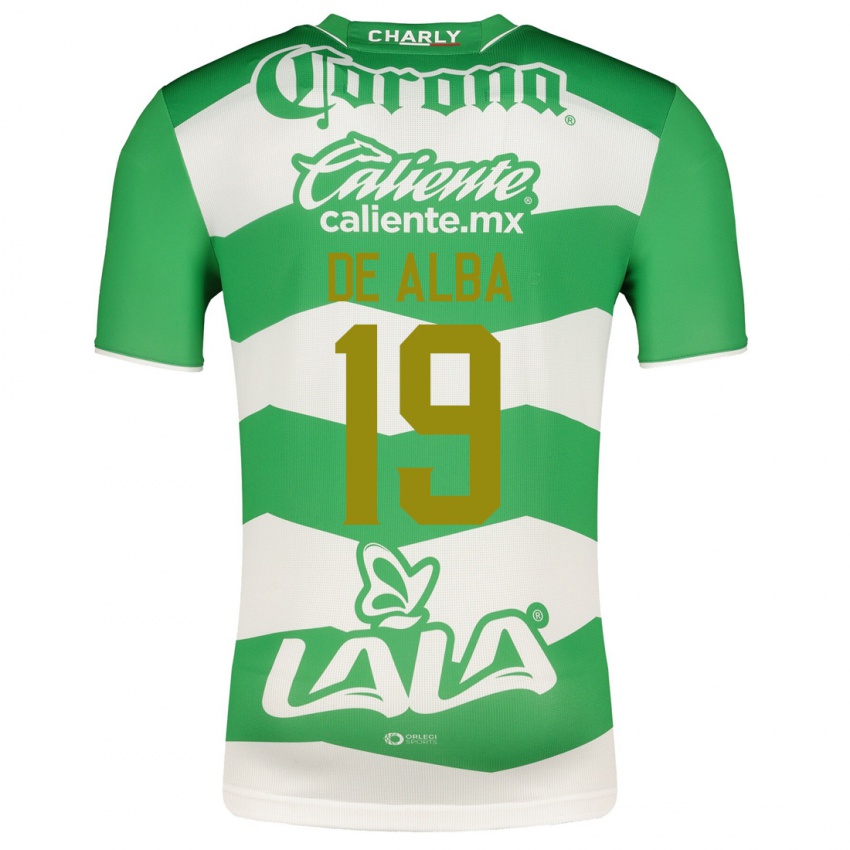 ילדים לואיזה דה אלבה #19 ירוק ג'רזי ביתית 2023/24 חולצה קצרה