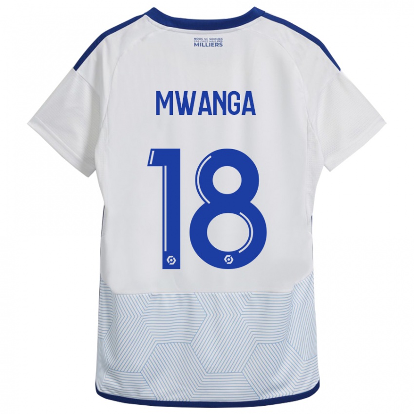 ילדים ג׳וניור מואנגה #18 לבן הרחק ג'רזי 2023/24 חולצה קצרה