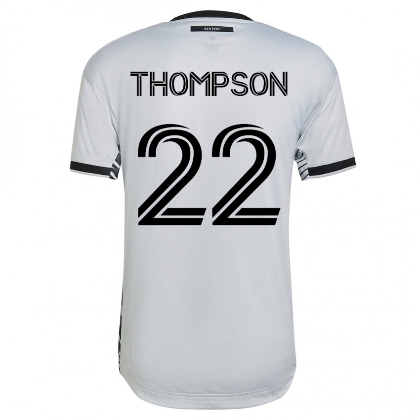 ילדים טומי תומפסון #22 לבן הרחק ג'רזי 2023/24 חולצה קצרה