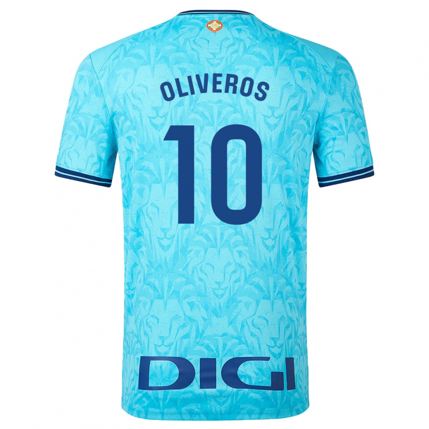 ילדים איימר אוליברוס היירו #10 שמים כחולים הרחק ג'רזי 2023/24 חולצה קצרה