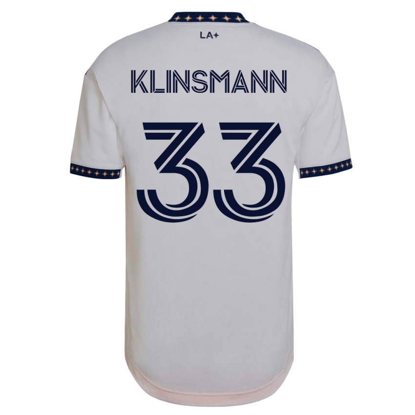 גברים ג'ונתן קלינסמן #33 לבן ג'רזי ביתית 2023/24 חולצה קצרה