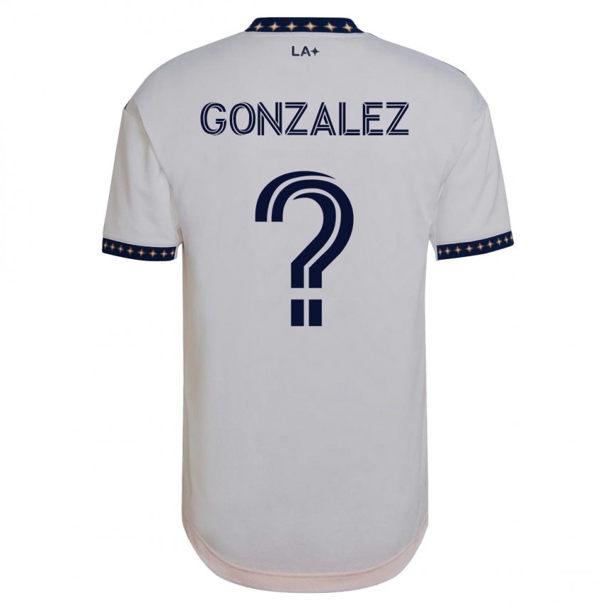גברים מיגל גונזלס #0 לבן ג'רזי ביתית 2023/24 חולצה קצרה