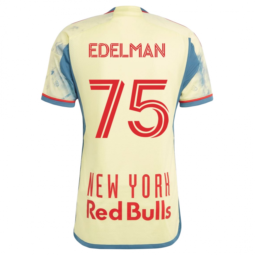 גברים דניאל אדלמן #75 צהוב ג'רזי ביתית 2023/24 חולצה קצרה