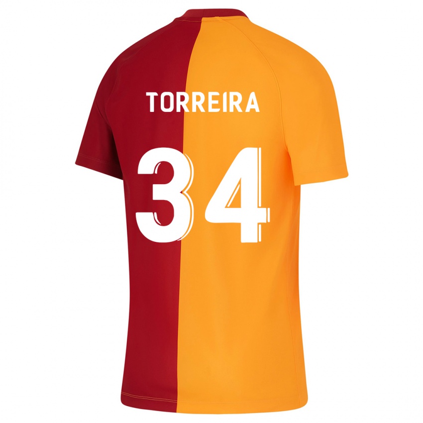 גברים לוקאס טוריירה #34 תפוז ג'רזי ביתית 2023/24 חולצה קצרה