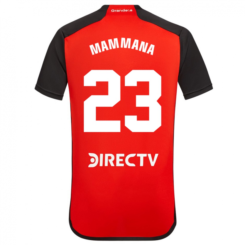 גברים עמנואל מאמאנה #23 אָדוֹם הרחק ג'רזי 2023/24 חולצה קצרה