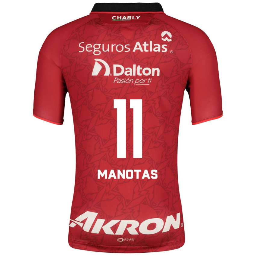גברים Mauro Manotas #11 אָדוֹם הרחק ג'רזי 2023/24 חולצה קצרה
