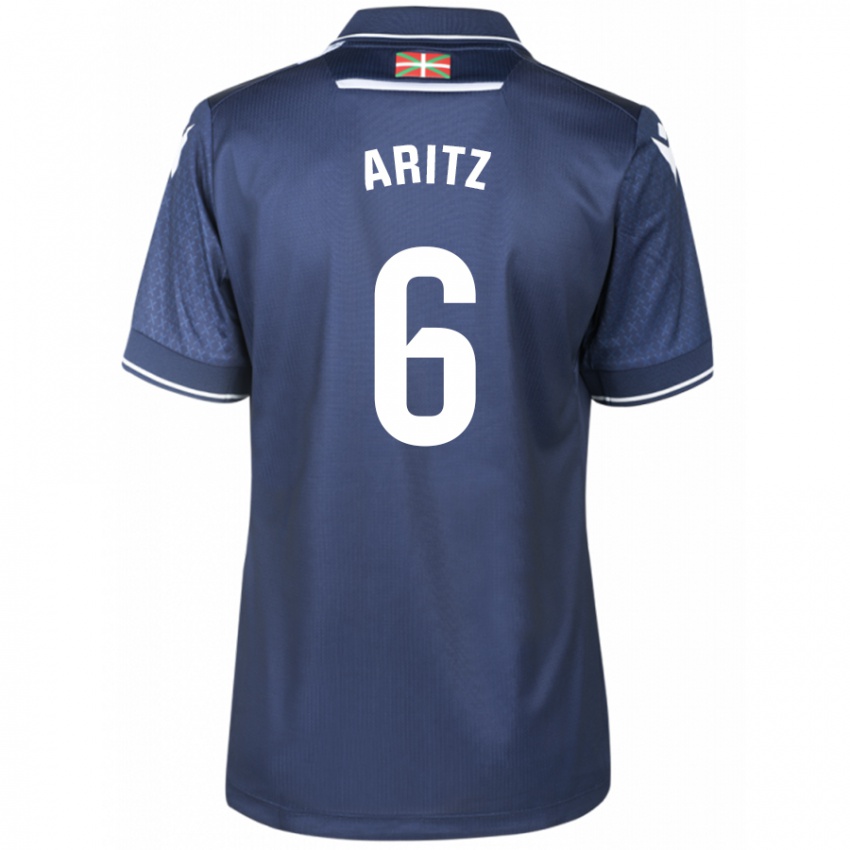 גברים Aritz Elustondo #6 חיל הים הרחק ג'רזי 2023/24 חולצה קצרה