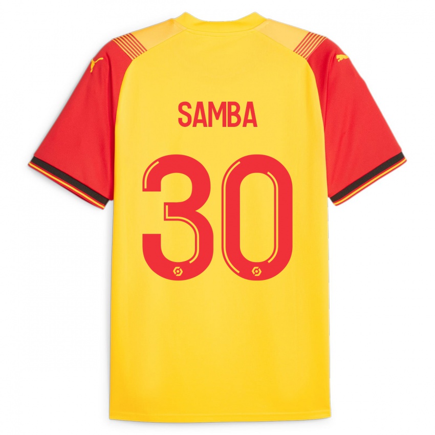 נשים ברייס סמבה #30 צהוב ג'רזי ביתית 2023/24 חולצה קצרה