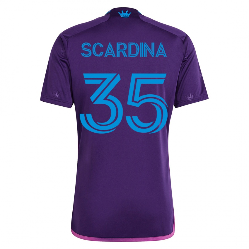נשים ניקולס סקארדינה #35 סִיגָלִית הרחק ג'רזי 2023/24 חולצה קצרה