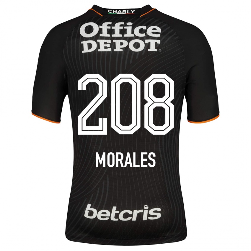 נשים אריק מוראלס #208 שָׁחוֹר הרחק ג'רזי 2023/24 חולצה קצרה