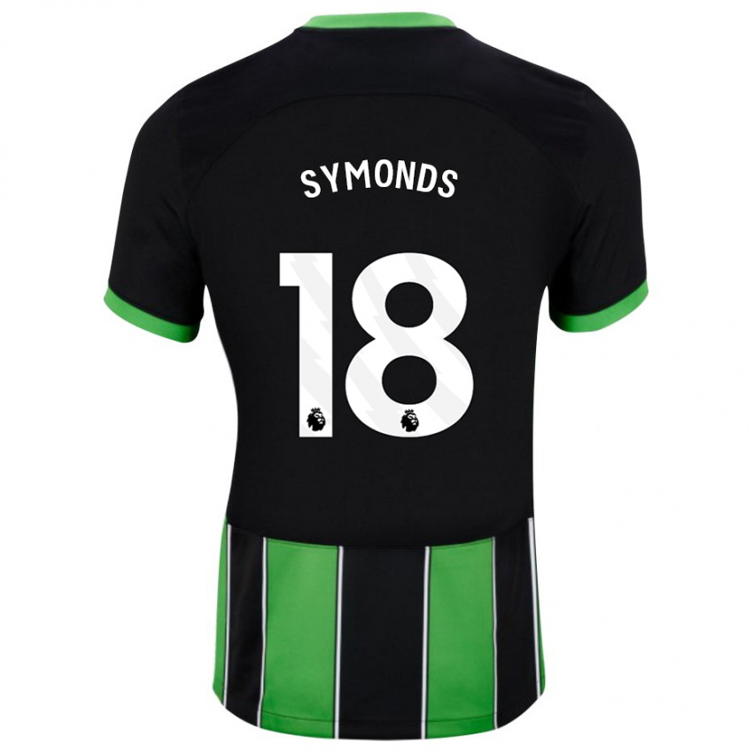 ילדים מייסי סימונדס #18 ירוק שחור הרחק ג'רזי 2023/24 חולצה קצרה