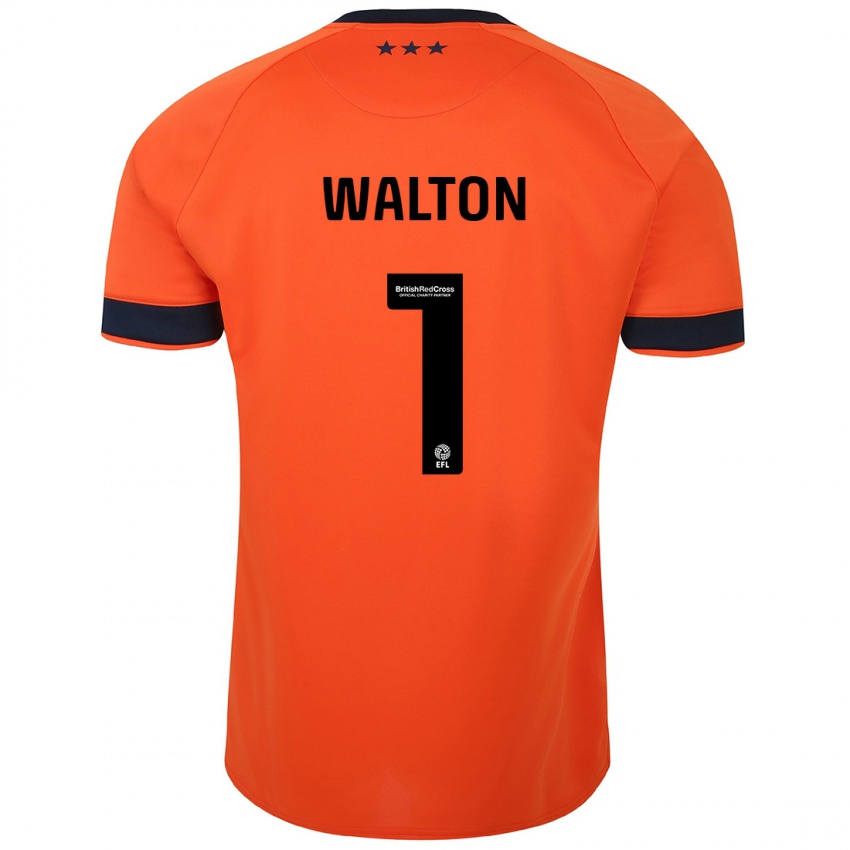 ילדים כריסטיאן וולטון #1 תפוז הרחק ג'רזי 2023/24 חולצה קצרה