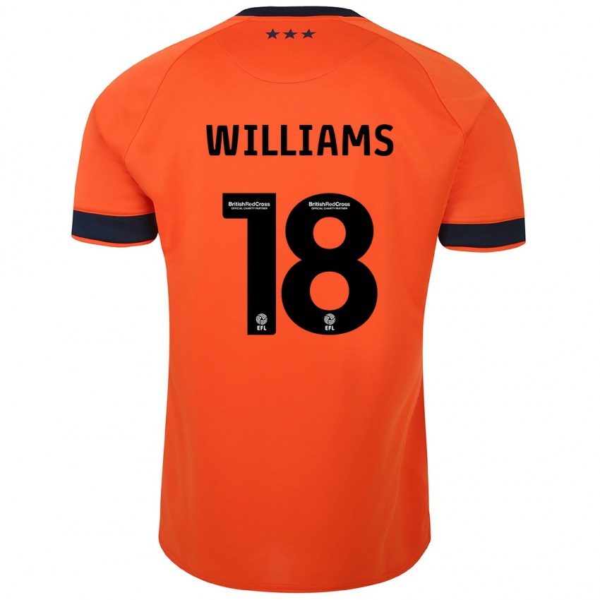ילדים ברנדון ויליאמס #18 תפוז הרחק ג'רזי 2023/24 חולצה קצרה