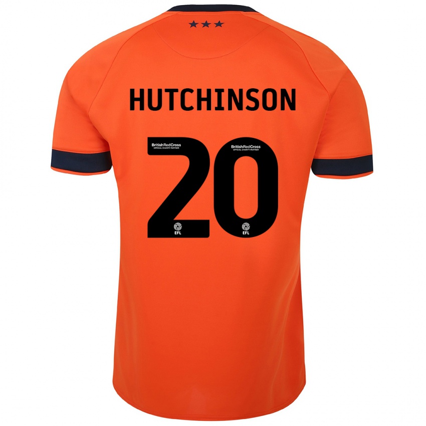 ילדים עומרי האצ'ינסון #20 תפוז הרחק ג'רזי 2023/24 חולצה קצרה