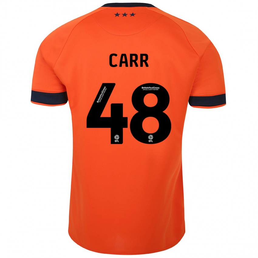 ילדים ריאן קאר #48 תפוז הרחק ג'רזי 2023/24 חולצה קצרה