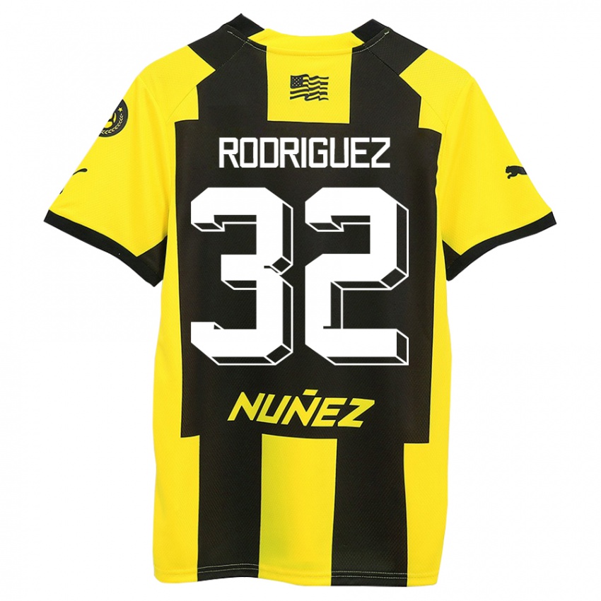 גברים רנדל רודריגס #32 צהוב שחור ג'רזי ביתית 2023/24 חולצה קצרה