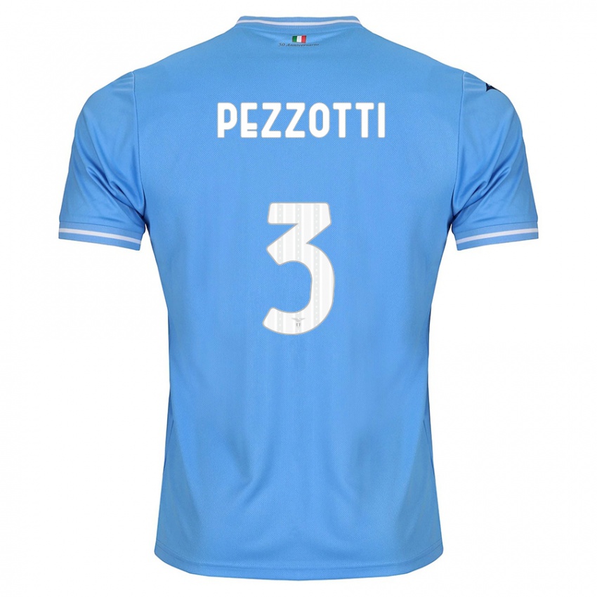 גברים Arianna Pezzotti #3 כְּחוֹל ג'רזי ביתית 2023/24 חולצה קצרה