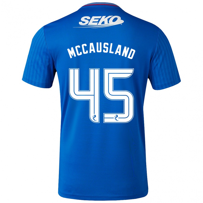 גברים Ross Mccausland #45 כְּחוֹל ג'רזי ביתית 2023/24 חולצה קצרה