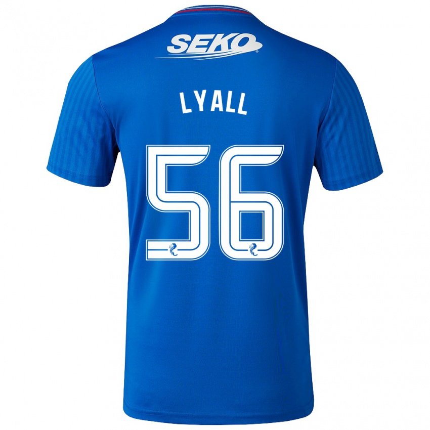 גברים Arron Lyall #56 כְּחוֹל ג'רזי ביתית 2023/24 חולצה קצרה