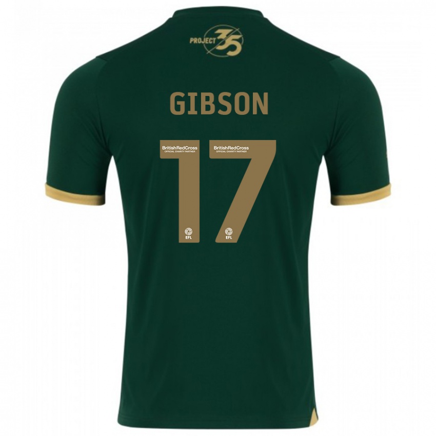 גברים לואיס גיבסון #17 ירוק ג'רזי ביתית 2023/24 חולצה קצרה