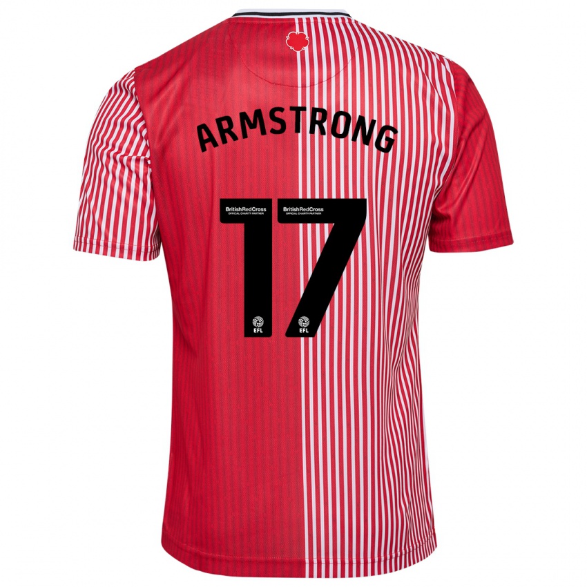 גברים סטיוארט ארמסטרונג #17 אָדוֹם ג'רזי ביתית 2023/24 חולצה קצרה