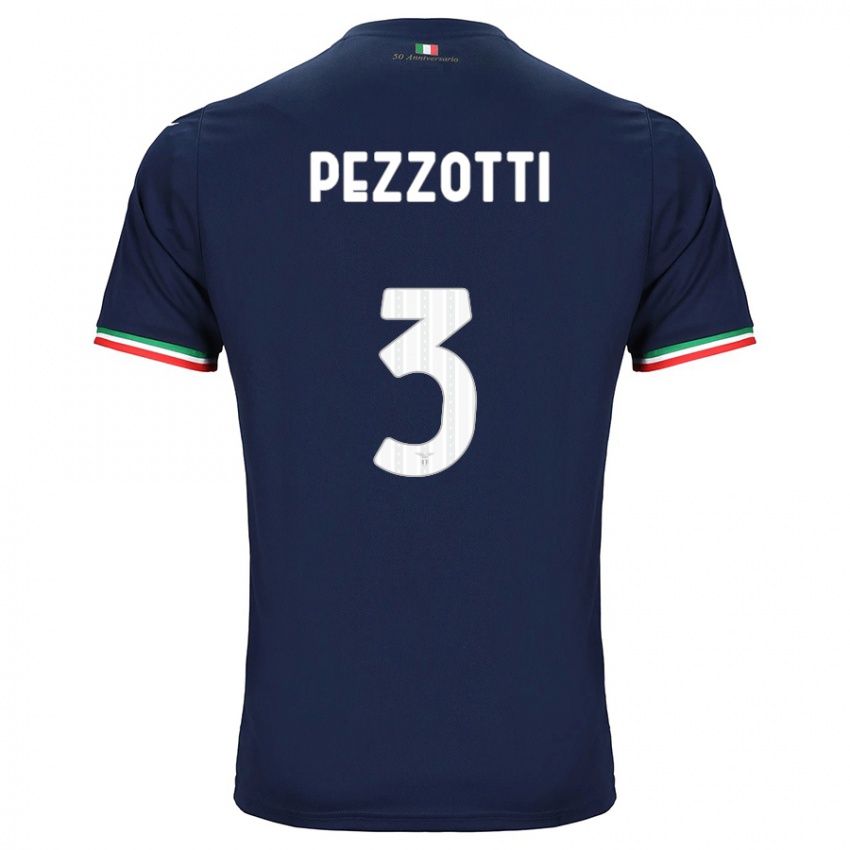 גברים Arianna Pezzotti #3 חיל הים הרחק ג'רזי 2023/24 חולצה קצרה