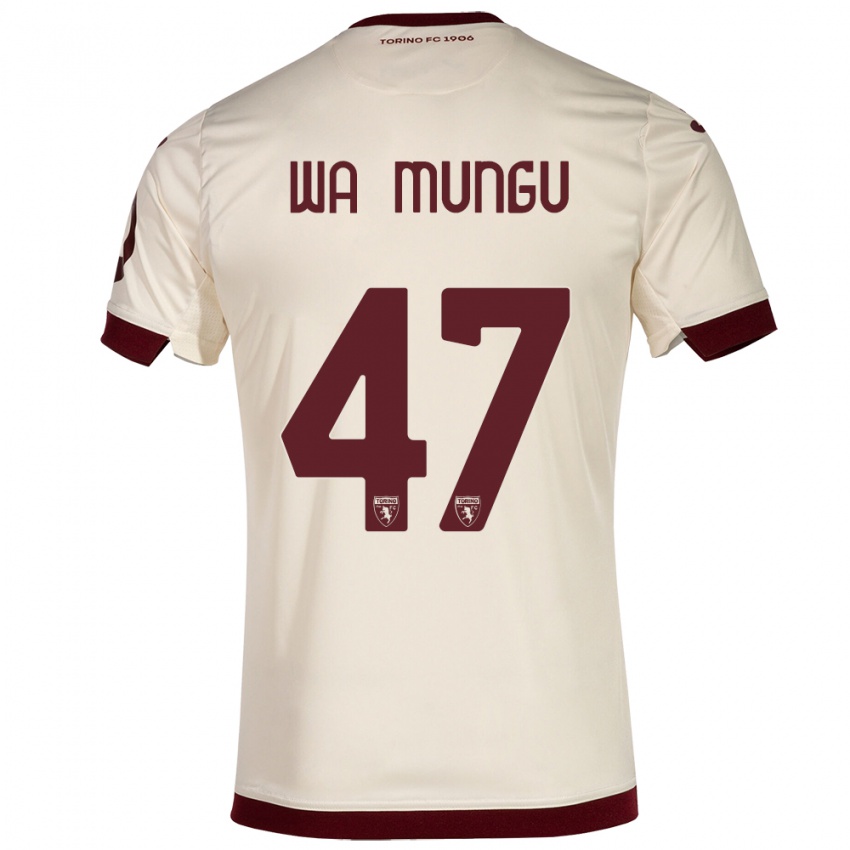 גברים Vimoj Muntu Wa Mungu #47 שמפנייה הרחק ג'רזי 2023/24 חולצה קצרה