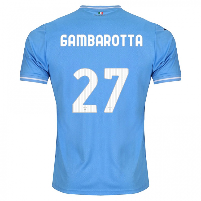 נשים Margot Gambarotta #27 כְּחוֹל ג'רזי ביתית 2023/24 חולצה קצרה