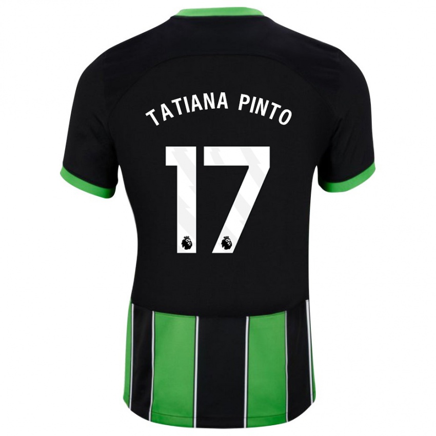 נשים טטיאנה פינטו #17 ירוק שחור הרחק ג'רזי 2023/24 חולצה קצרה