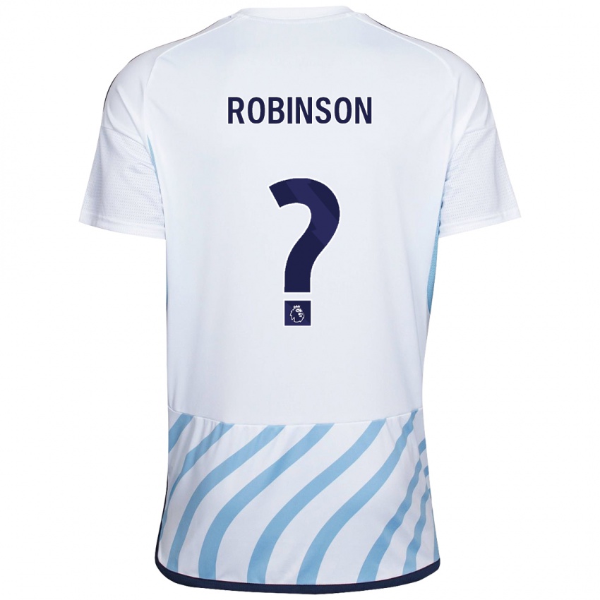 נשים תיאו רובינסון #0 לבן כחול הרחק ג'רזי 2023/24 חולצה קצרה