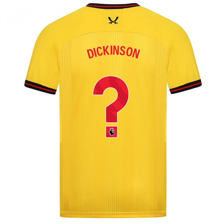נשים ג׳ורג׳ דיקינסון #0 צהוב הרחק ג'רזי 2023/24 חולצה קצרה