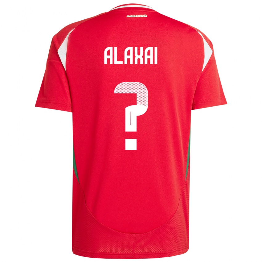 ילדים הונגריה Áron Alaxai #0 אָדוֹם ג'רזי ביתית 24-26 חולצה קצרה