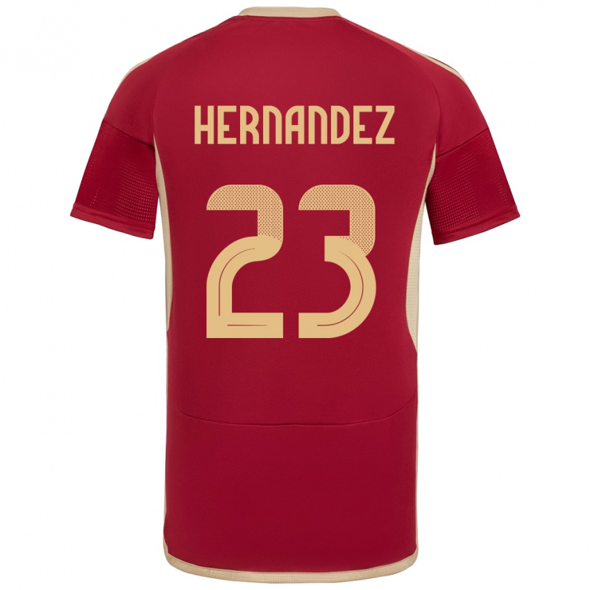 ילדים ונצואלה Luifer Hernández #23 בורדו ג'רזי ביתית 24-26 חולצה קצרה
