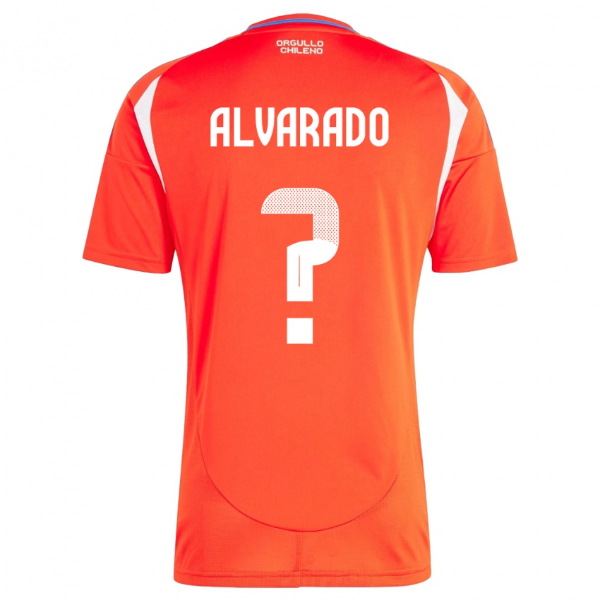 נשים צ'ילה José Alvarado #0 אָדוֹם ג'רזי ביתית 24-26 חולצה קצרה