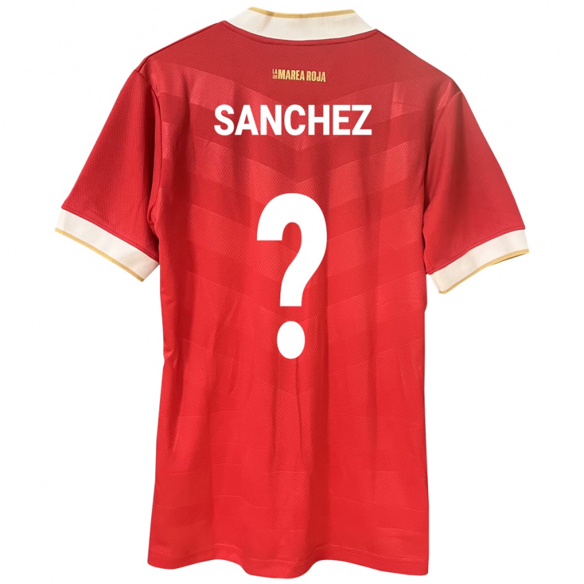 נשים פנמה Aimar Sánchez #0 אָדוֹם ג'רזי ביתית 24-26 חולצה קצרה