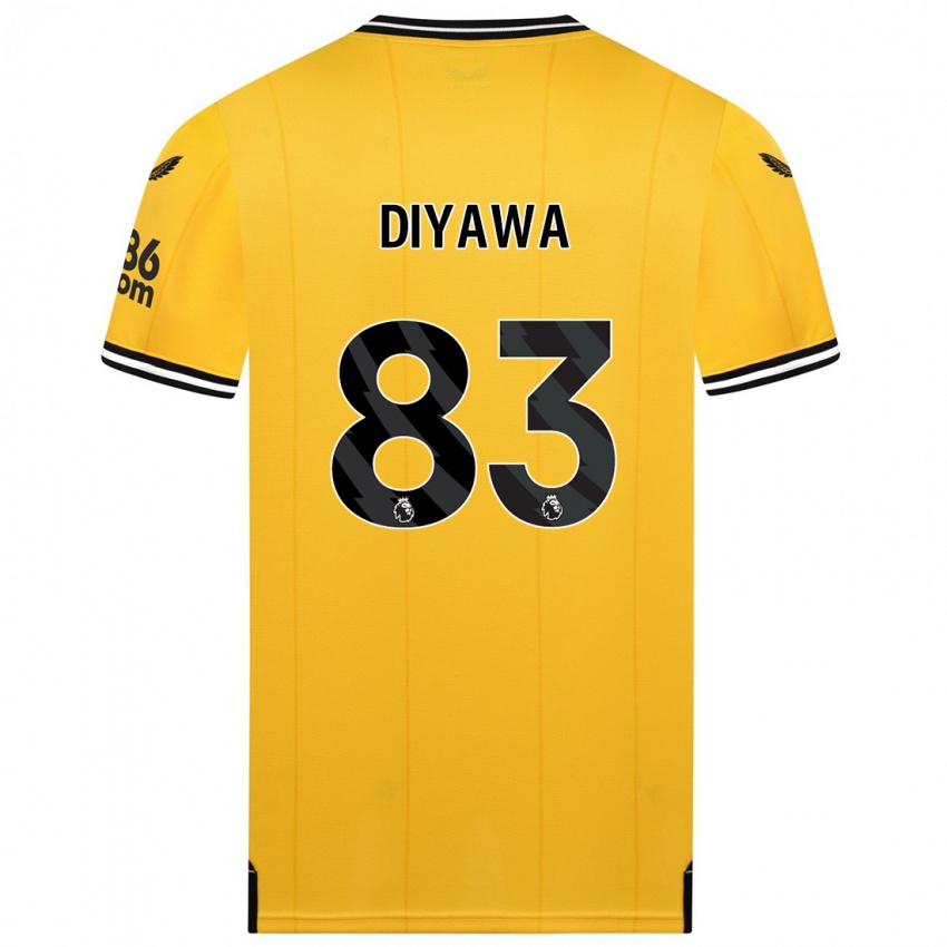 ילדים Aaron Keto-Diyawa #83 צהוב ג'רזי ביתית 2023/24 חולצה קצרה