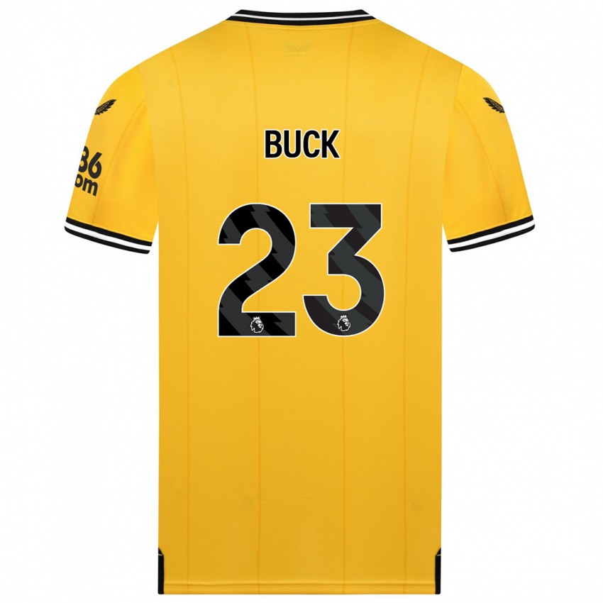 ילדים Alex Buck #23 צהוב ג'רזי ביתית 2023/24 חולצה קצרה