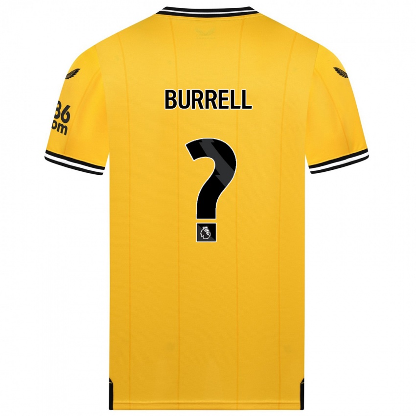 ילדים Ackeme Francis-Burrell #0 צהוב ג'רזי ביתית 2023/24 חולצה קצרה